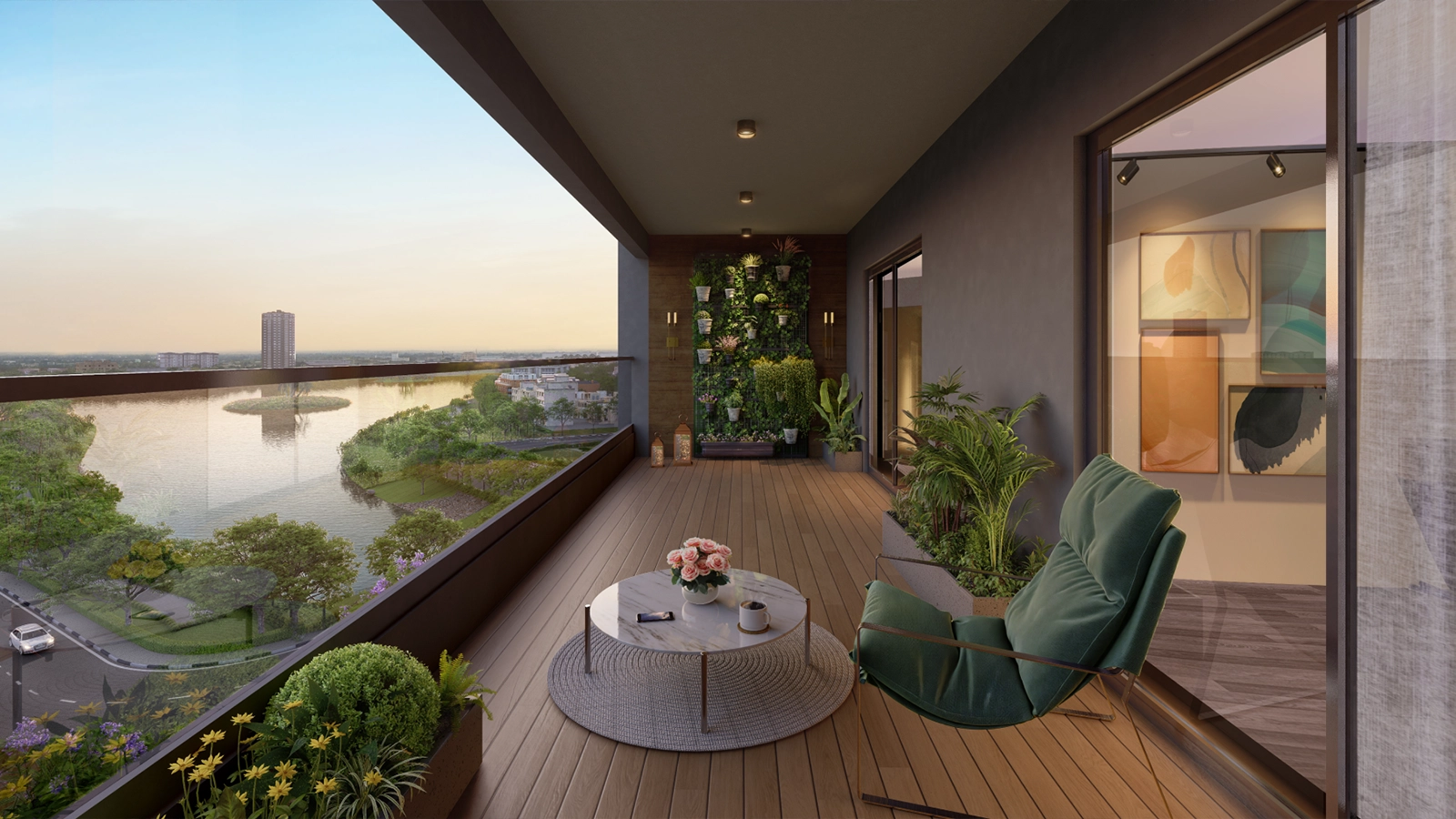 Brigade Eternia Apartment in Yelahanka, Bangalore balcony